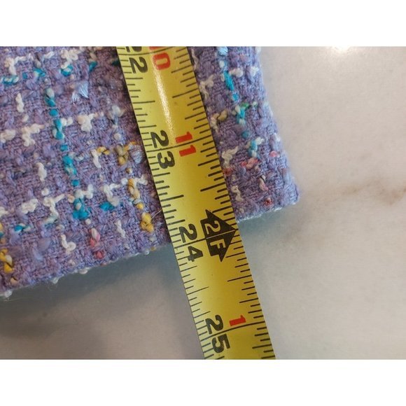 Requirements Women’s Purple Polyester Blend Tweed Blazer Jacket Size 10 - Picture 8 of 8